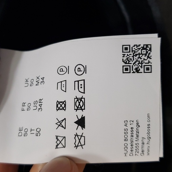 HUGO Boss Dieselstrasse 12 gray wool lined flat front Pants, Size 34R - Picture 4 of 16